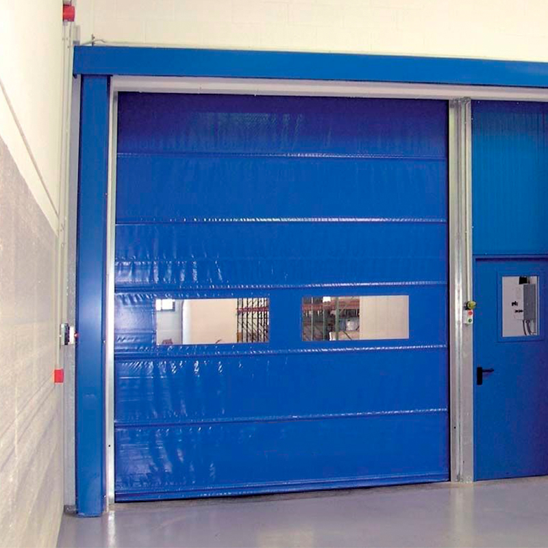 Aluminum Warehouse Price High Speed Stacking PVC Door