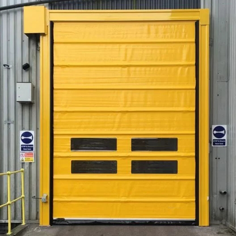 Waterproof Automatic High Speed PVC Stacking Door