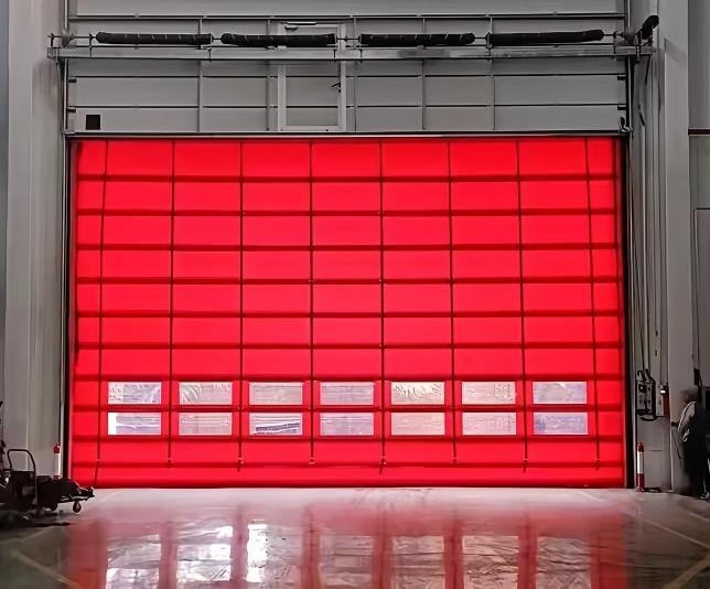 high speed PVC stacking door 