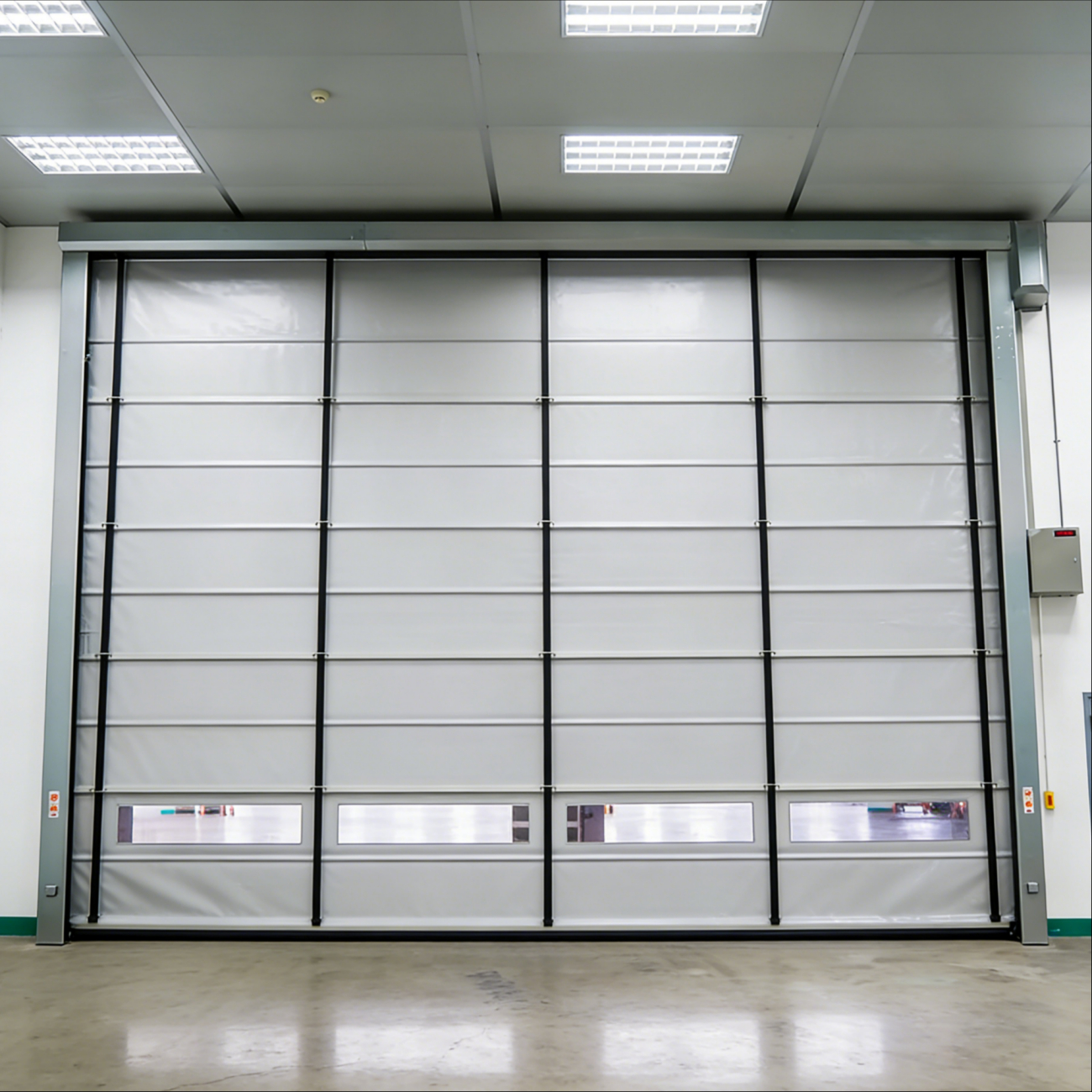 commercial galvanized steel sectional industrial doors