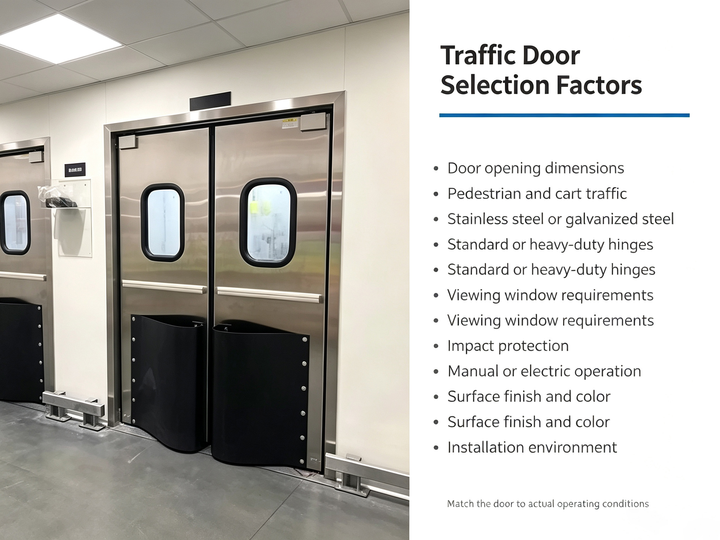 food factory traffic door
